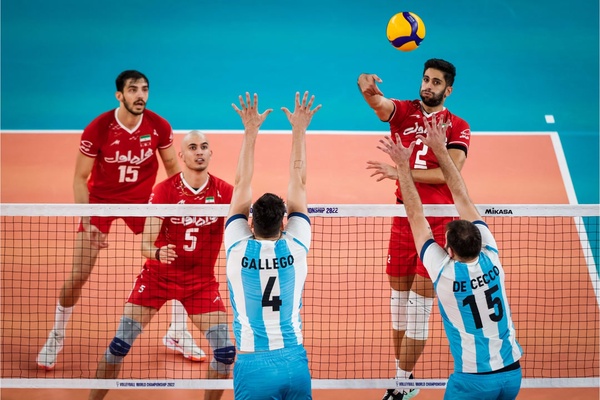 میلاد عبادی پور والیبال ایران آرژانتین