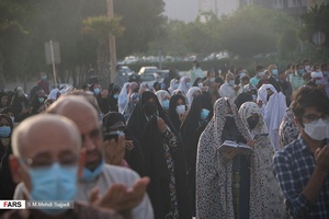 نماز عید سعید فطر در ساحل بوشهر