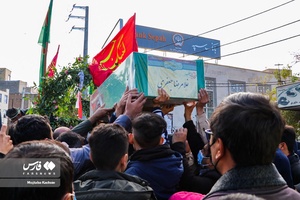 تشیع پیکر شهید مدافع حرم در پیشوا