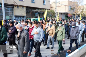 تشیع پیکر شهید مدافع حرم در پیشوا