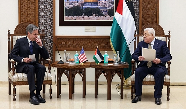 بلینکن و محمود عباس