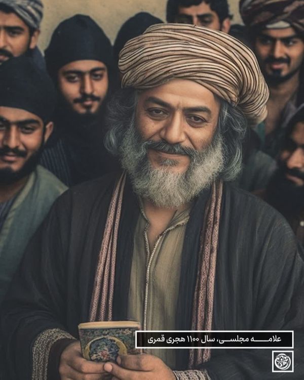 تصویرسازی علامه مجلسی به کمک هوش مصنوعی