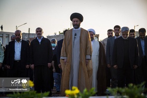اقامه نماز عید سعید قربان توسط آیت‌الله سید حسن عاملی در محل شهیدگاه اردبیل