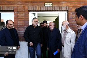 علیرضا زاکانی شهردار تهران و مهدی چمران رییس شورای شهر تهران در افتتاح فاز یک  بوستان ایرانیان