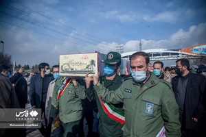 استقبال از پیکر شهدای شناسایی شده دفاع مقدس