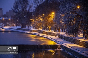 برف زمستانه اردبیل / رودخانه بالیقلوچای اردبیل