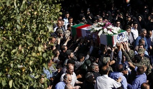 مراسم تشییع پیکر مطهر شهید حسن جنگجو در تبریز