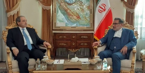 شمخانی و فیصل المقداد وزیر خارجه سوریه