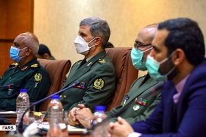 امیر سرتیپ حاتمی  وزیر دفاع در دیدار با سپهبد «شیرعلی میرزا» وزیر دفاع تاجیکستان