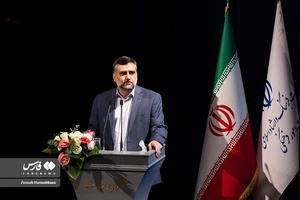  علی رمضانی مدیرعامل خانه کتاب و ادبیات دراختتامیه جایزه ادبی جلال آل‌احمد