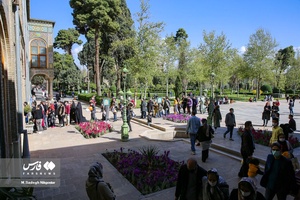 گردشگران نوروزی در کاخ گلستان 