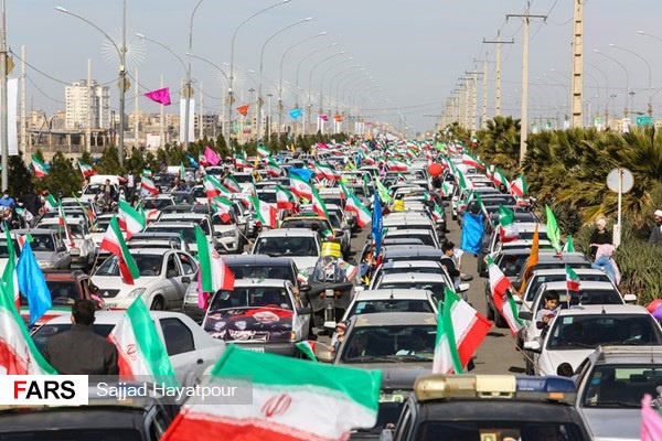 شکوه حضور مردم قم در راهپیمایی 22 بهمن