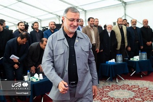 علیرضا زاکانی شهردار تهران در آیین آغاز ساخت ۱۴ میدان جدید میوه و تره‌بار شهر تهران