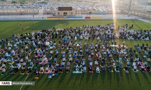 اقامه نماز بندگی در بندر کنگان