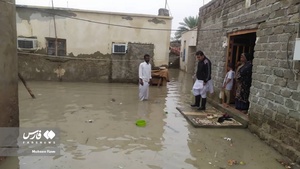 سیلاب به خانه‌های مردم کنارک خسارت وارد کرد