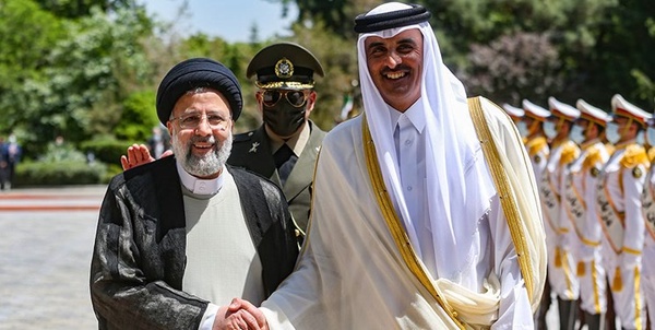 رئیسی و امیر قطر