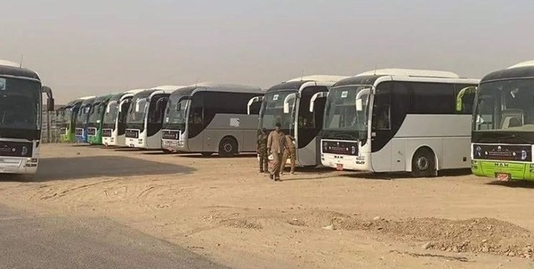 اتوبوس  مرز اربعین