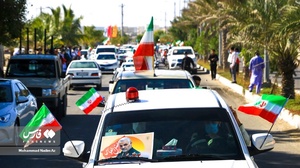 راهپیمایی خودرویی 22 بهمن در کنارک