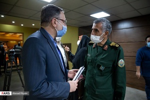 حضور سردار سید‌مجید میراحمدی، جانشین معاونت اطلاعات و امنیت ستاد کل نیروهای مسلح در اولین جلسه قرارگاه عملیاتی ستاد مقابله با کرونا