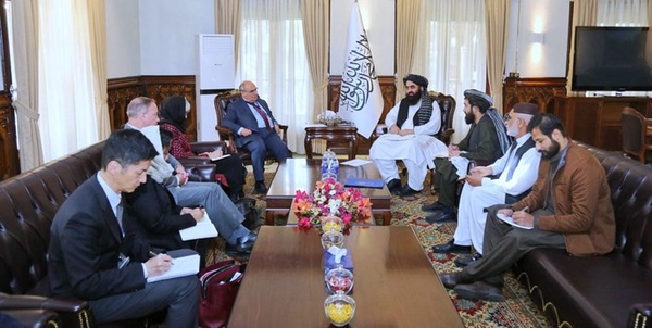 وزیر خارجه طالبان و مقام سازمان ملل