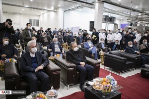 حضور علیرضا رزم‌حسینی وزیر صنعت، معدن و تجارت و استاندار آذربایجان شرقی در مراسم  افتتاح طرح های توسعه گروه غذایی شبستر