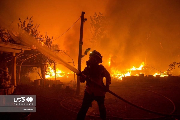 کالیفرنیای آمریکا در آتش 