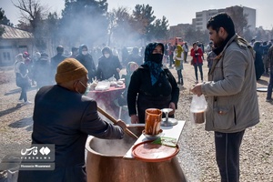 جشنواره سمنو پزان در بجنورد