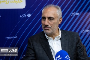 مصاحبه با سید حمید پور محمدی در غرفه خبرگزاری فارس