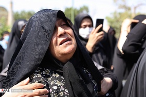 تشییع پیکر شهید مدافع وطن  امیرحسین علیخانی در قزوین