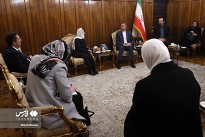 دیدار بثینه شعبان مشاور ویژه رئیس جمهور سوریه و هیات همراه با حسین امیرعبداللهیان وزیر امور خارجه 