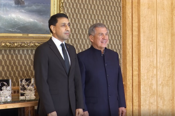 سفیرترکمنستان و رئیس جمهور تاتارستان