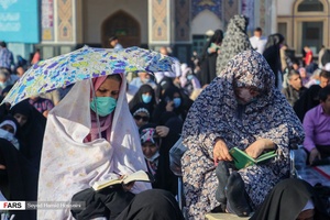 گزارش تصویری| مراسم دعای عرفه حسینی در حرم مطهر رضوی