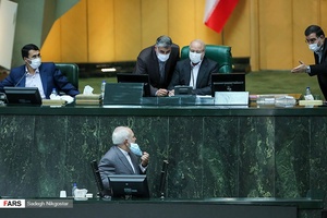 شروع سخنرانی دکتر محمدجواد ظریف وزیر امور خارجه در جلسه علنی مجلس/۱۵ تیر ۹۹