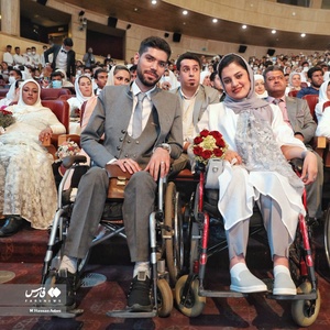 مراسم  ازدواج 114 زوج معلول
