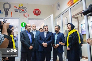 حضور در آیین بهره‌برداری از کتابخانه شهید سلیمانی شهر جدید سهند