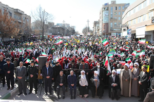 راهپیمایی در شهر کرمانشاه