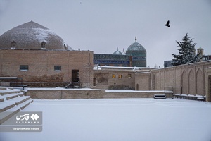 برف زمستانه اردبیل / بقعه شیخ صفی الدین اردبیل