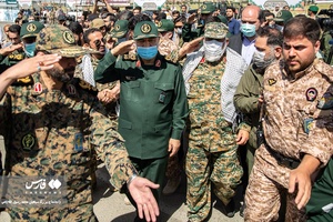 حضور سردار سرلشکر حسین سلامی فرمانده کل سپاه پاسداران انقلاب اسلامی در اجتماع بزرگ سپاهیان محمد رسول الله(ص)