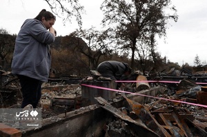 کالیفرنیای آمریکا در آتش 