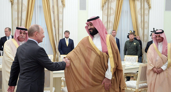پوتین و بن سلمان روسیه و عربستان سعودی 