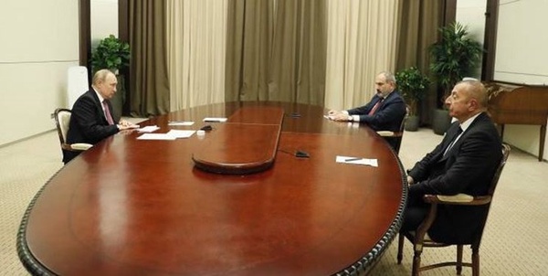 سران روسیه، ارمنستان و جمهوری آذربایجان