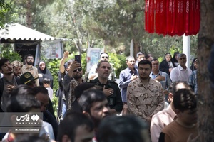 مراسم تشییع شهید مدافع حرم فاطمیون محمّد جعفری گنجی