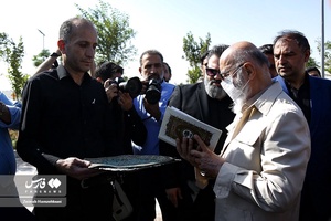 مهدی چمران رییس شورای شهر تهران در افتتاح فاز یک  بوستان ایرانیان
