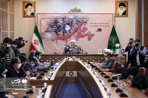 نشست خبری حجت الاسلام و المسلمین محمد حسین موسی پور نماینده ولی فقیه و رییس شورای هماهنگی تبلیغات اسلامی