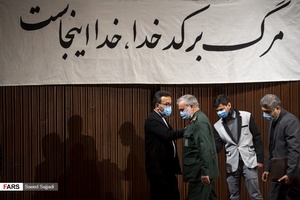 سردار علی فدوی جانشین فرمانده کل سپاه در پایان آیین بزرگداشت روز دانشجو در دانشگاه تهران