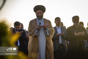 اقامه نماز عید سعید قربان توسط آیت‌الله سید حسن عاملی در محل شهیدگاه اردبیل