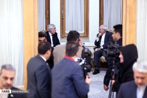 دیدار جک استراو وزیر خارجه اسبق انگلیس با محمد جواد ظریف