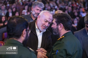 سردار حسن زاده و ناصر ابوشریف در اجتماع بزرگ «بسیجیان بدون مرز»