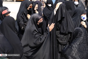 تشییع پیکر شهید مدافع وطن  امیرحسین علیخانی در قزوین