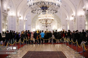 گردشگران نوروزی در کاخ گلستان 